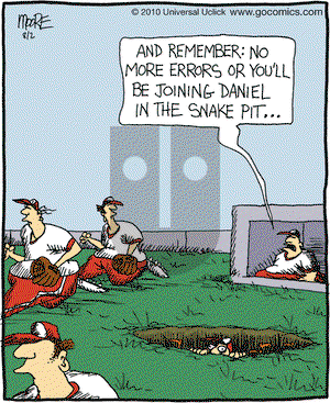 In the Bleachers on Monday August 2, 2010 Comic Strip