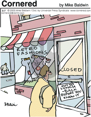 Cornered on Saturday May 7, 2005 Comic Strip