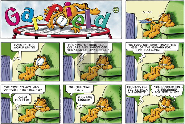 Garfield on Sunday January 23, 2000 Comic Strip