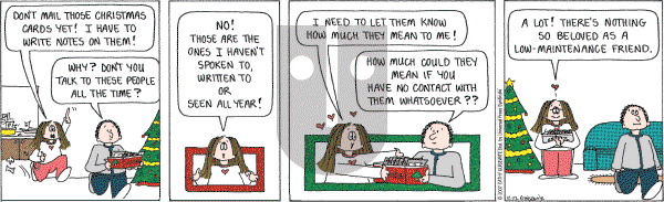 Cathy Classics - Saturday December 22, 2007 Comic Strip