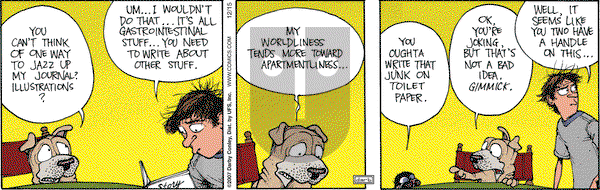Get Fuzzy on Saturday December 15, 2007 Comic Strip