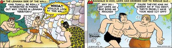 Alley Oop on Monday July 26, 2010 Comic Strip