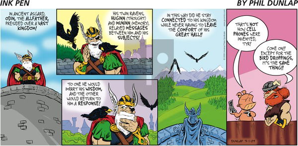 Ink Pen on Sunday March 1, 2009 Comic Strip