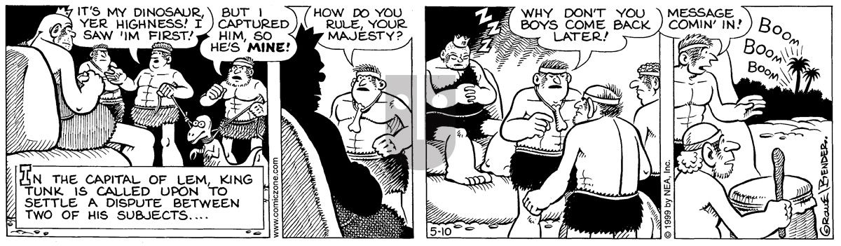 Alley Oop - Monday May 10, 1999 Comic Strip