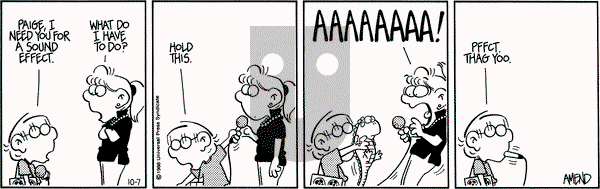 FoxTrot on Friday October 7, 1988 Comic Strip