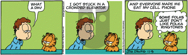 Garfield on Friday November 3, 2006 Comic Strip