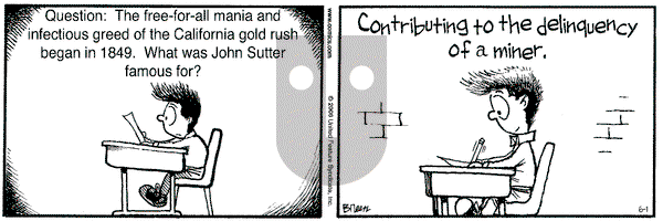 Grand Avenue on Thursday June 1, 2006 Comic Strip