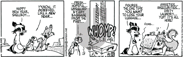 Over the Hedge on Saturday January 1, 2005 Comic Strip