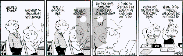 FoxTrot on Saturday January 28, 1989 Comic Strip