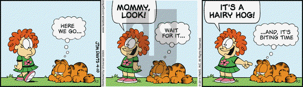 Garfield on Thursday April 10, 2014 Comic Strip