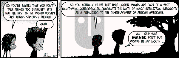 The Boondocks - Friday June 7, 2002 Comic Strip