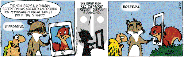Over the Hedge on Monday March 19, 2012 Comic Strip