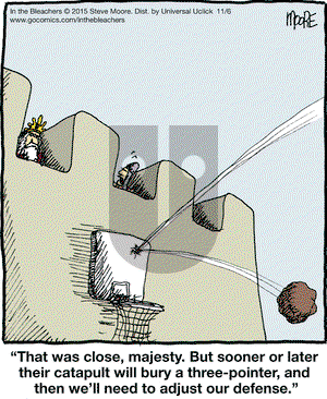 In the Bleachers on Friday November 6, 2015 Comic Strip