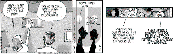 Over the Hedge on Thursday June 12, 2003 Comic Strip