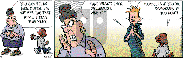 Frazz on Wednesday April 1, 2015 Comic Strip