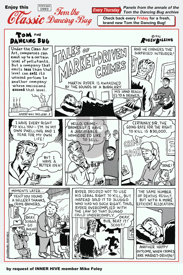 Tom the Dancing Bug on Thursday October 13, 2016 Comic Strip