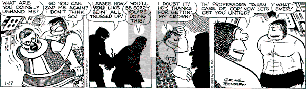 Alley Oop on Wednesday January 27, 1999 Comic Strip