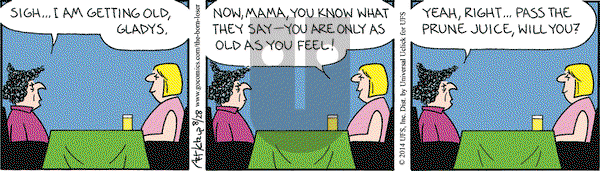 The Born Loser on Thursday August 28, 2014 Comic Strip