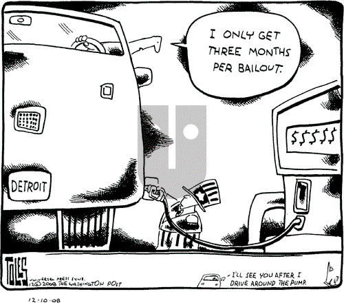 Tom Toles on Thursday December 11, 2008 Comic Strip