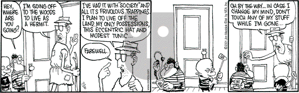 Monty on Monday October 8, 2001 Comic Strip