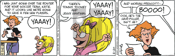 Cleats - Monday August 30, 2004 Comic Strip