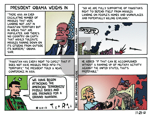 Ted Rall on Friday November 23, 2012 Comic Strip