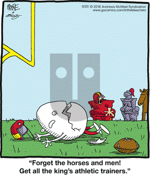 In the Bleachers on Thursday September 20, 2018 Comic Strip