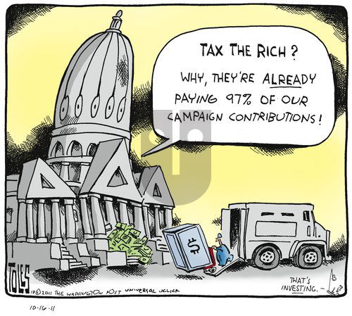 Tom Toles - Sunday October 16, 2011 Comic Strip