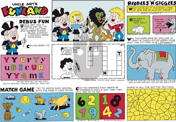Uncle Art's Funland on Sunday October 1, 2023 Comic Strip