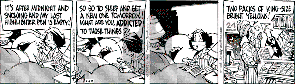 Rose is Rose on Tuesday January 14, 2003 Comic Strip