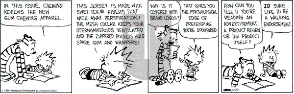 Calvin and Hobbes on Wednesday April 29, 2015 Comic Strip