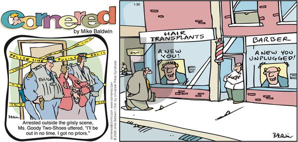 Cornered on Sunday January 30, 2005 Comic Strip