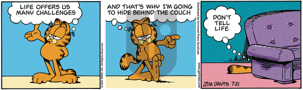 Garfield on Wednesday September 5, 2001 Comic Strip