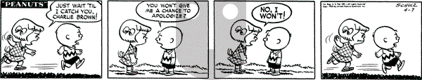 Peanuts - Monday April 7, 1952 Comic Strip