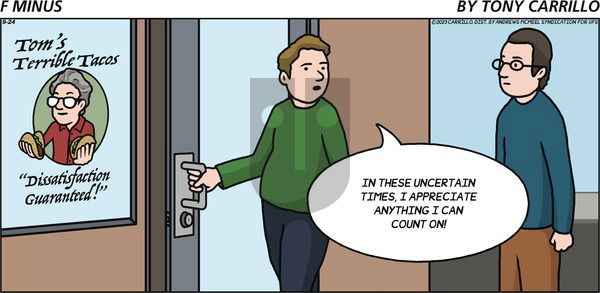 F Minus - Sunday September 24, 2023 Comic Strip