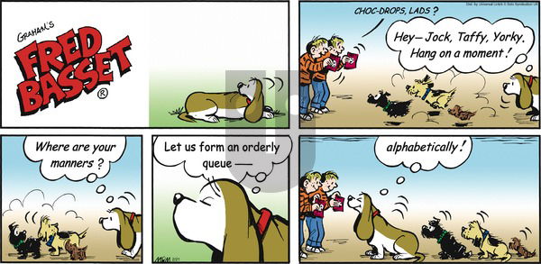 Fred Basset on Sunday February 21, 2016 Comic Strip
