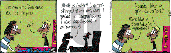The Knight Life on Friday April 1, 2011 Comic Strip