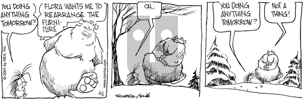 The Grizzwells on Friday February 2, 2001 Comic Strip