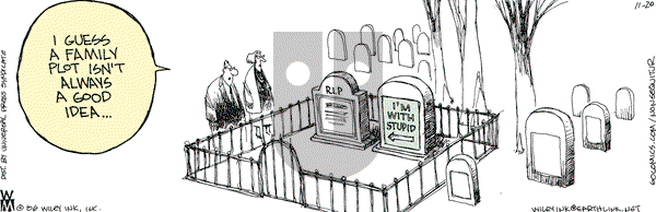 Non Sequitur on Monday November 20, 2006 Comic Strip