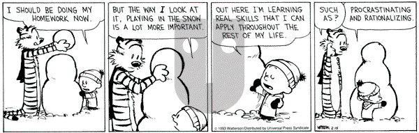 Calvin and Hobbes on Monday February 15, 1993 Comic Strip