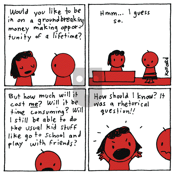 Haircut Practice on Monday April 21, 2025 Comic Strip