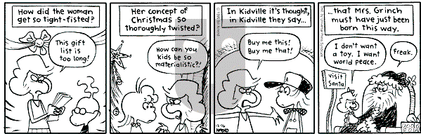 FoxTrot on Thursday December 16, 1999 Comic Strip