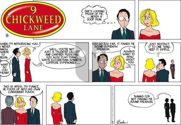 9 Chickweed Lane on Sunday April 23, 2017 Comic Strip