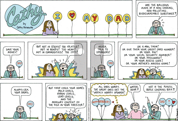 Cathy Classics - Sunday June 15, 2008 Comic Strip