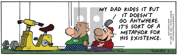 Frank and Ernest on Friday May 2, 2003 Comic Strip