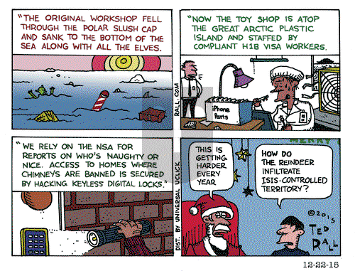 Ted Rall on Tuesday December 22, 2015 Comic Strip