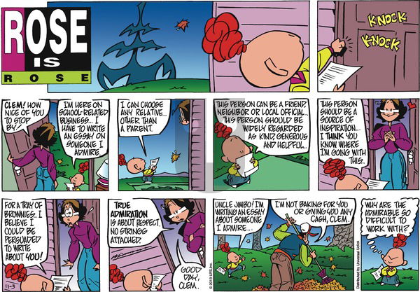 Rose is Rose on Sunday November 3, 2013 Comic Strip
