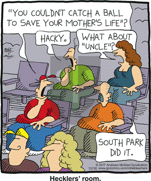 In the Bleachers on Saturday December 16, 2017 Comic Strip