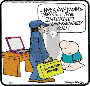 Ziggy on Saturday March 25, 2017 Comic Strip