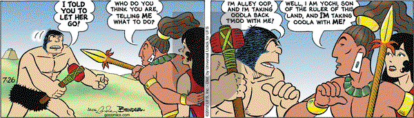 Alley Oop on Thursday July 26, 2012 Comic Strip